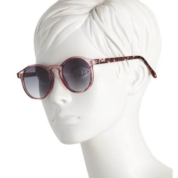 NEW FOSSIL 50mm Round Sunglasses crystal 161mn - Picture 2 of 2